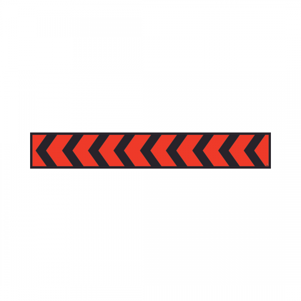 Banderole horizontale teintée masse 4000X300 Chevrons GAUCHE  # MONTEE BANH039-4-M